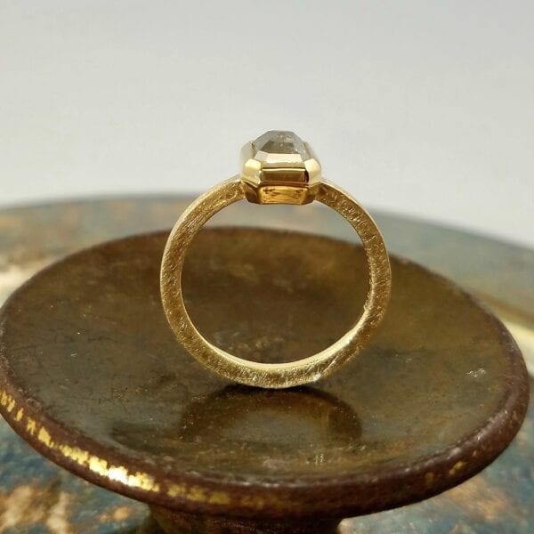 rosecut diamond ring