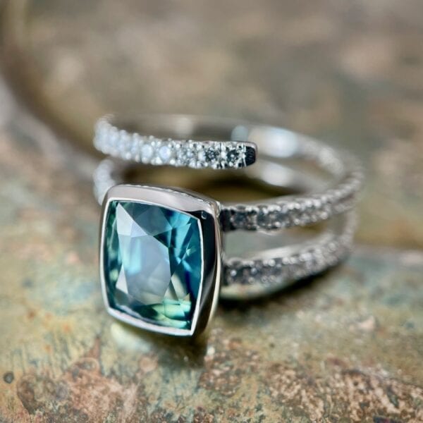 Madagascar Sapphire wrap ring