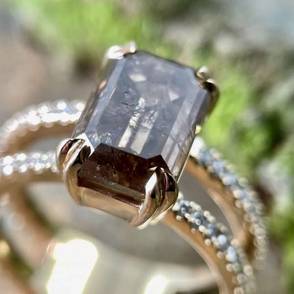 Brown diamond ring