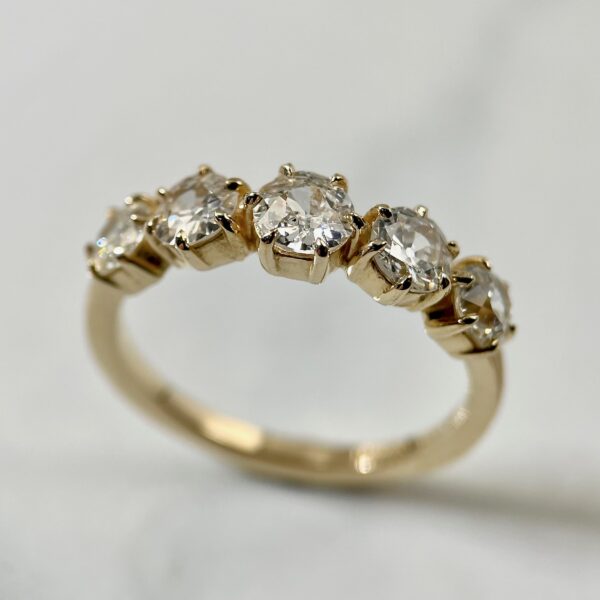5-stone diamond ring