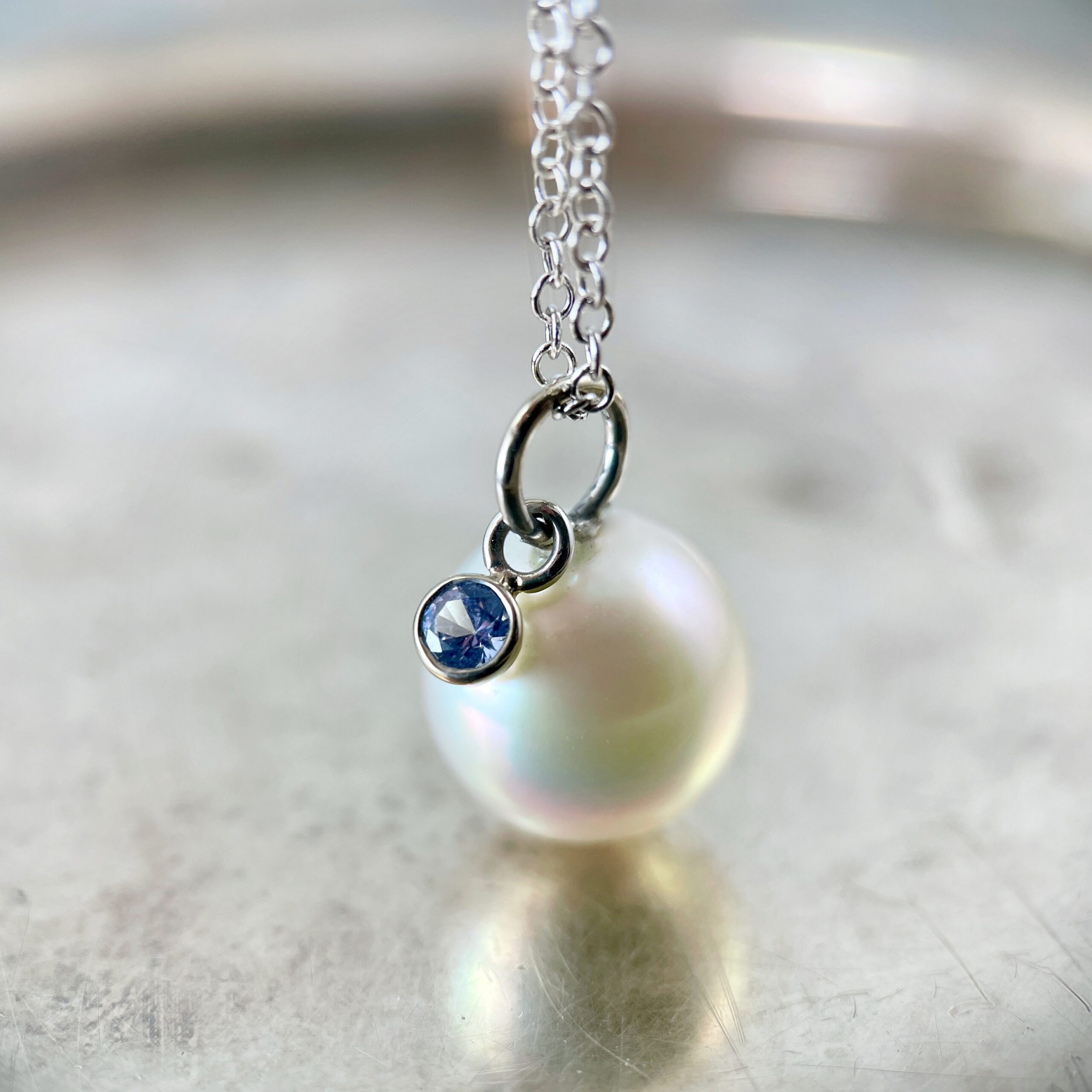 Pearl Cage Pendant Necklace - SOLD - Sholdt Jewelry Design