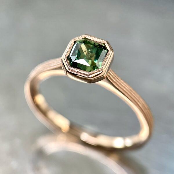 radiant cut sapphire ring