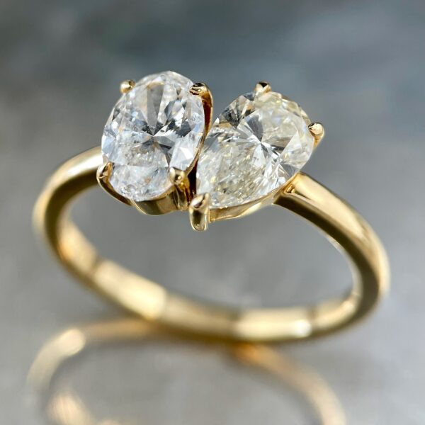 two-stone diamond ring
