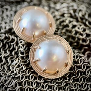 Mabe pearl earrings