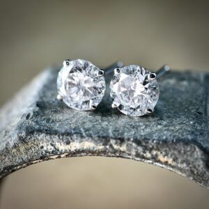 diamond stud earrings