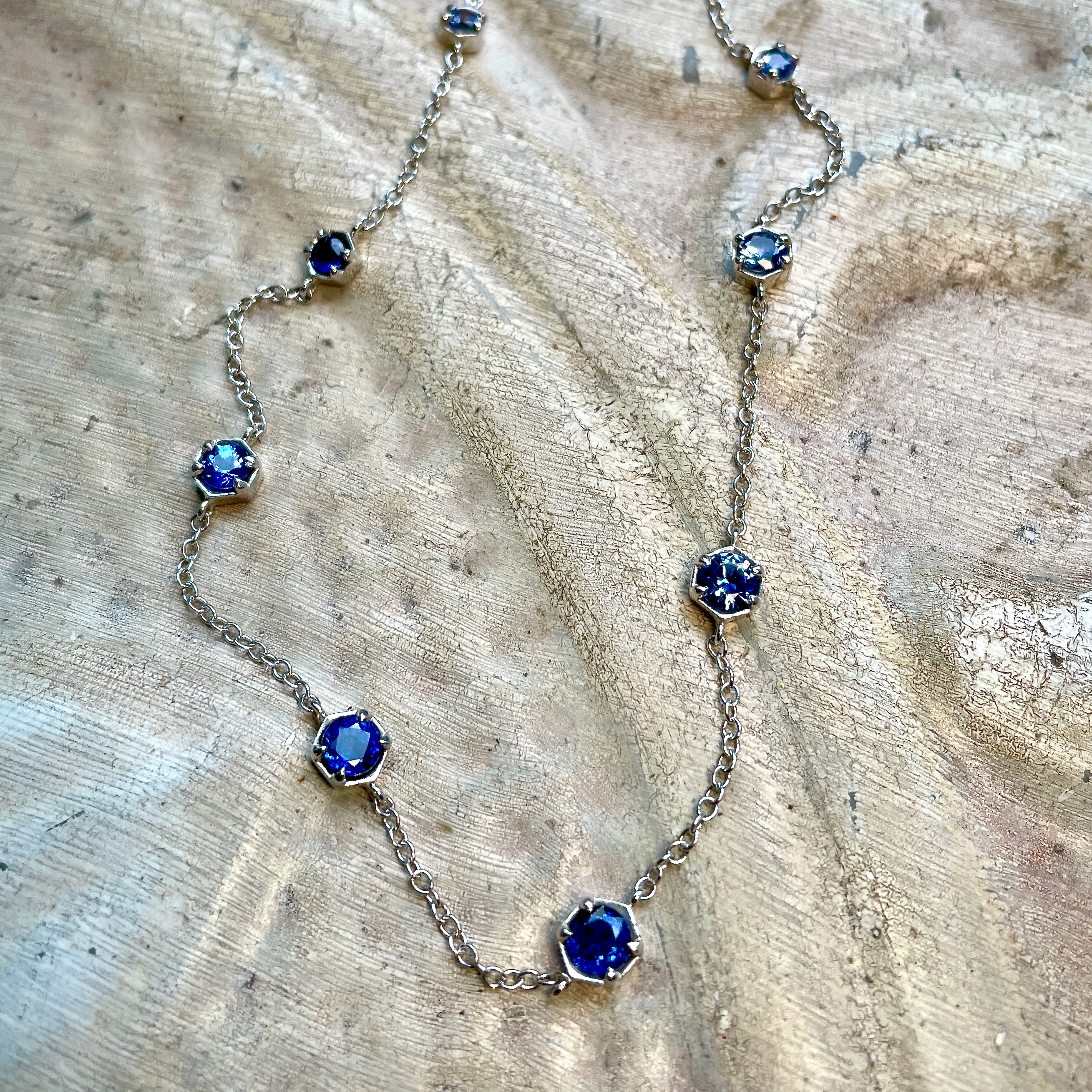 Sapphire-by-the-Yard Necklace