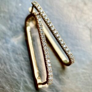 diamond hoop earrings
