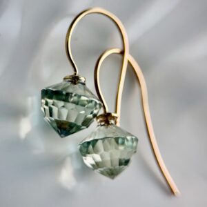 Green Beryl drop earrings