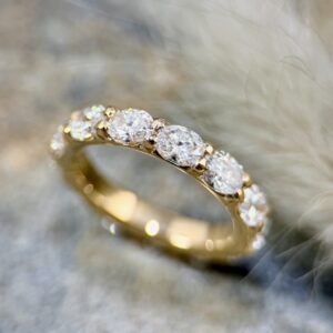 Oval Diamond Eternity Band