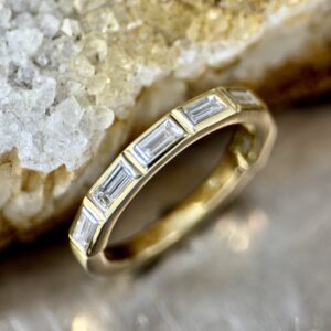 Yellow Gold Baguette Band