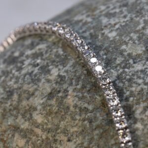 Lab Grown Diamond Tennis Bracelet in White Gold