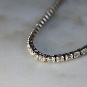 Natural Diamond Tennis Bracelet in Yellow Gold